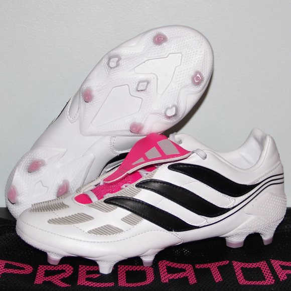 Adidas Predator Precision .1 FG Soccer Cleats Mens 7 White Pink Black - Picture 1 of 9